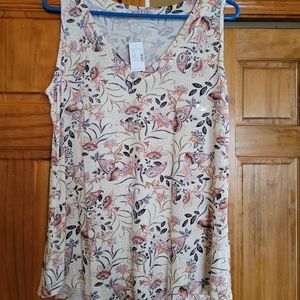 Summer sleeveless blouse